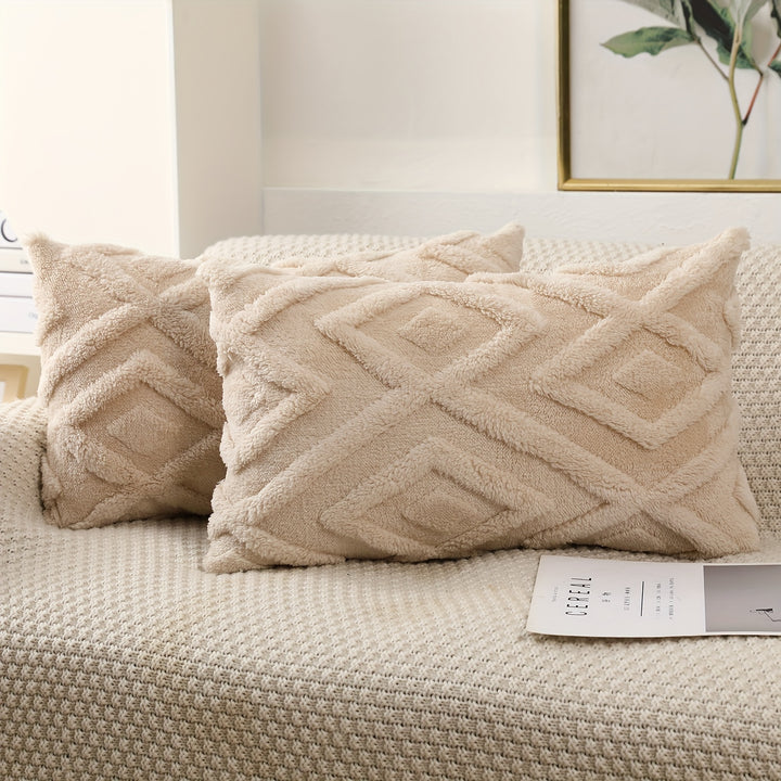 Luxurious 2-Piece Pillowcase Set | Velvet with Snowflake Pattern