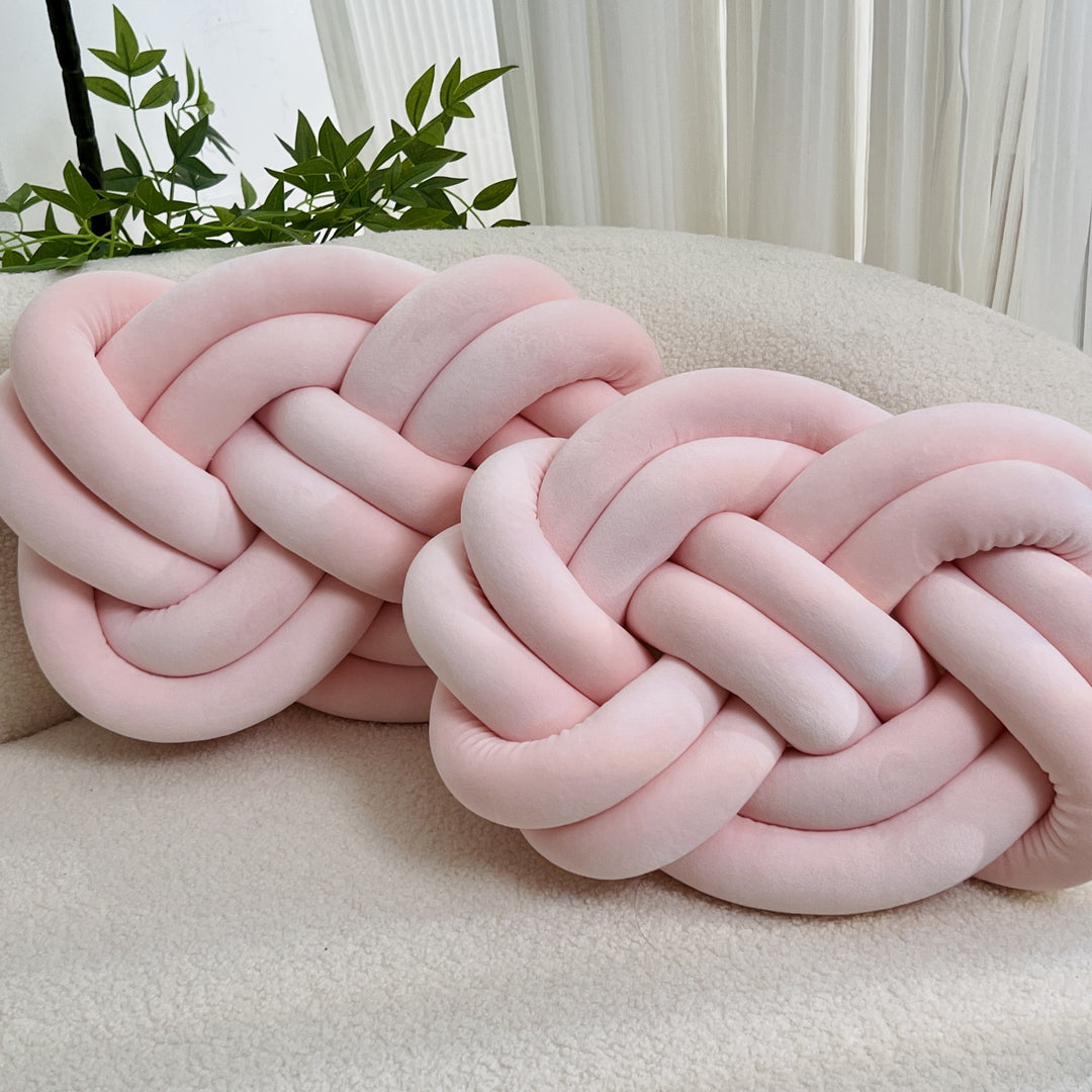Set of 2 Knot Cushions | Soft, Luxurious Knot Cushions for Sofa &amp; Bed