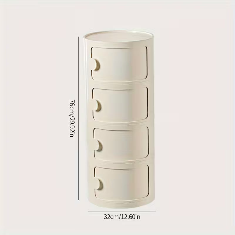 FlexiStore™ Multifunctional Bedside Table | Portable Storage Cabinet with Drawer