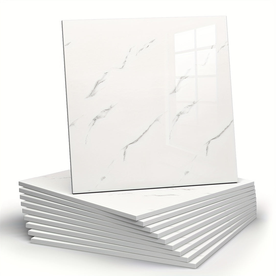 MarbleStick | Self-Adhesive Faux Marble Wall Tiles – Pack of 10