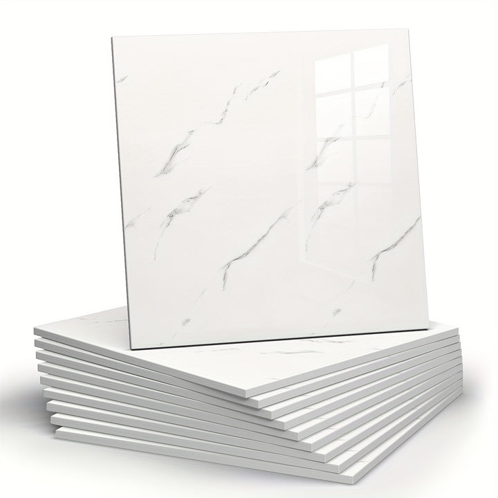 MarbleStick | Self-Adhesive Faux Marble Wall Tiles – Pack of 10