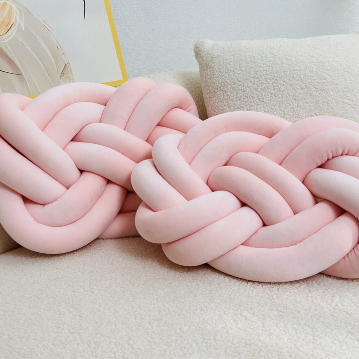 Set of 2 Knot Cushions | Soft, Luxurious Knot Cushions for Sofa &amp; Bed