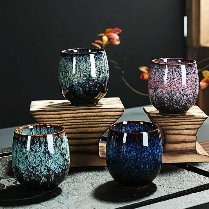 Kōkei Japandi Ceramic Cups | Handmade set of 4