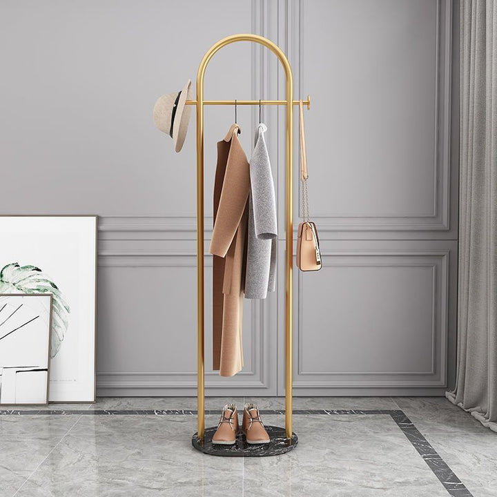 Metall-Garderobe Stehend mit Marmorfuß