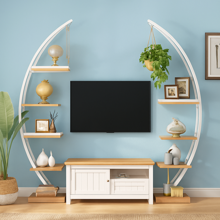 Half Moon Plant Stand | 7 Tiers | With Adjustable Grow Lights