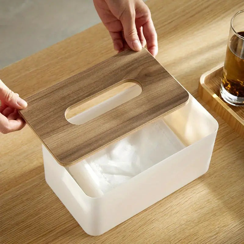 Bamboo Tissue Box | Minimalist Design