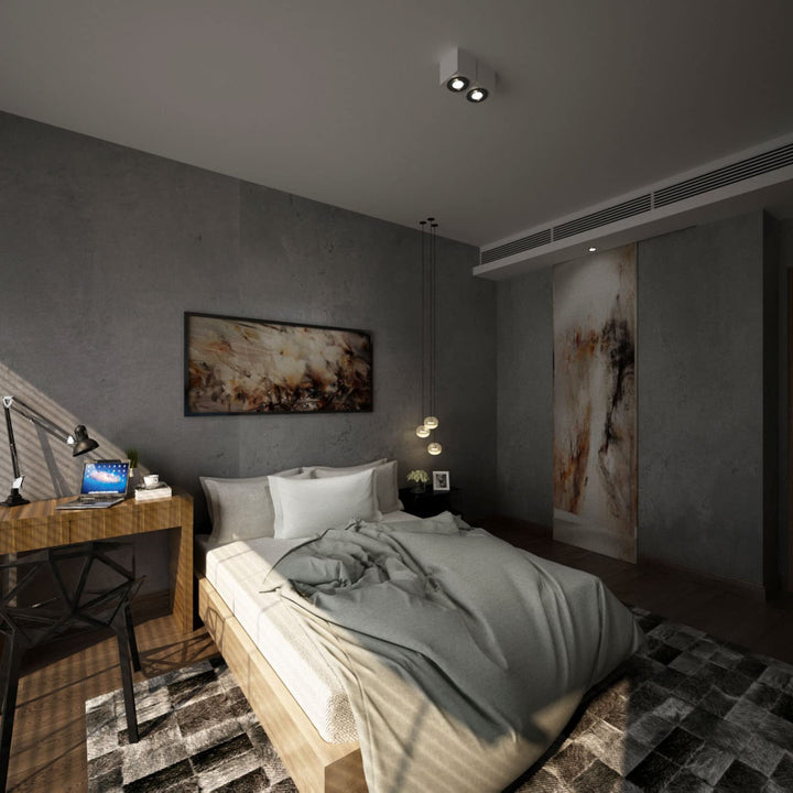 Cemento Scuro | Self-adhesive PVC Wallpaper Dark Gray