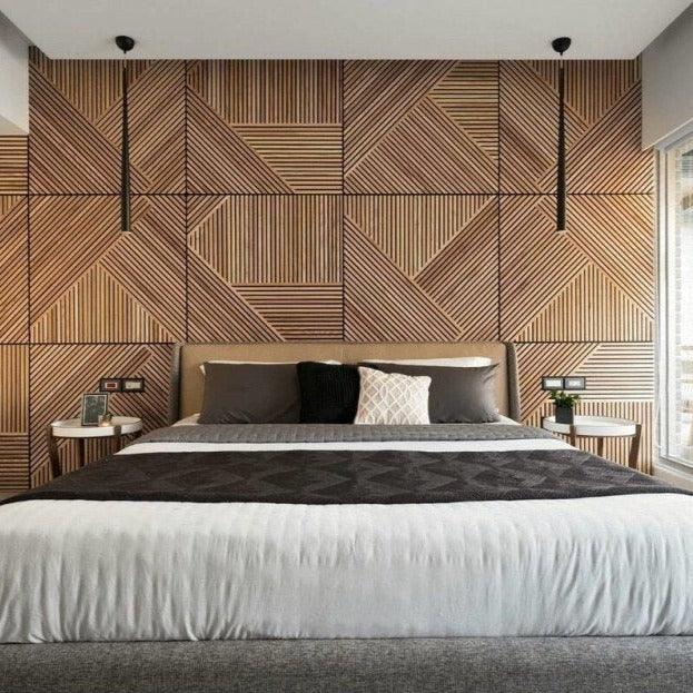 3D Wooden Wall Panels | Interior Decor | Natural Elegant Brown 