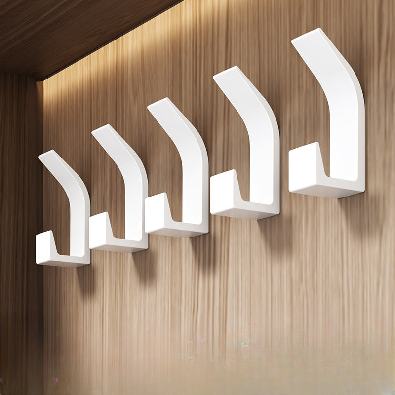 Adhesive Wall Hooks Set | No drilling required, ideal for bedrooms, kitchens, and bathrooms