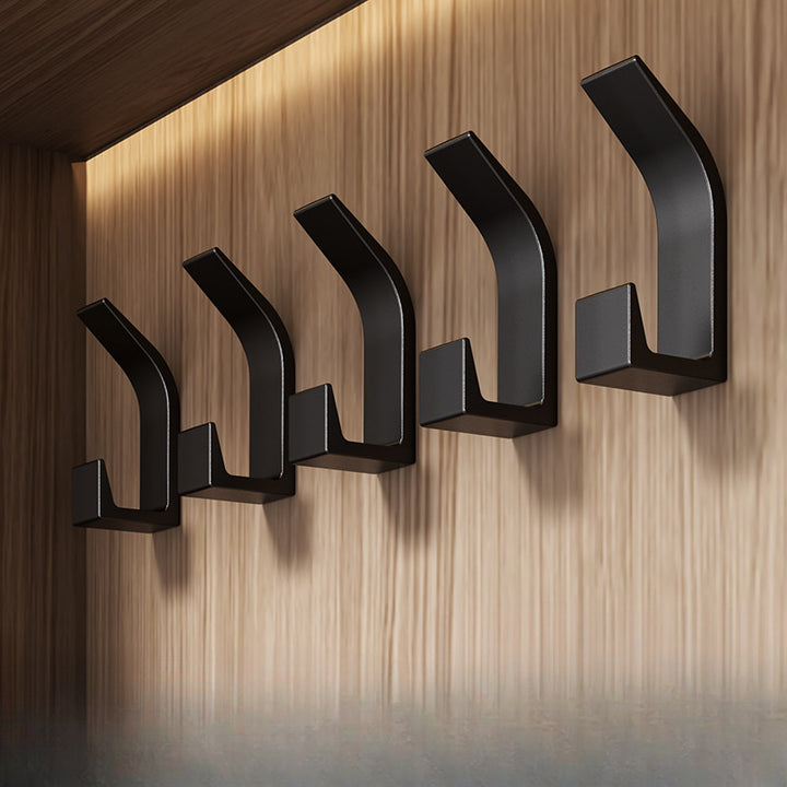 Adhesive Wall Hooks Set | No drilling required, ideal for bedrooms, kitchens, and bathrooms