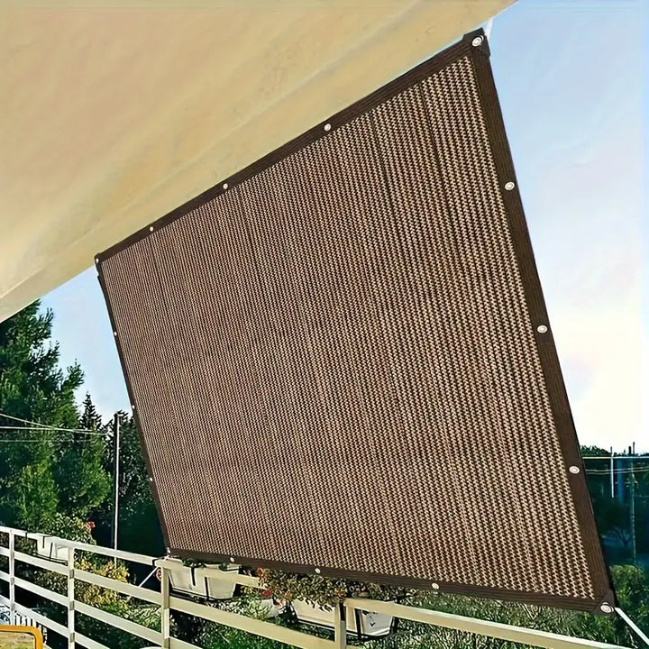 UV-Protective Brown Shade Cloth | Durable PE Material