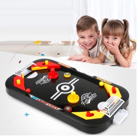 Mini Table Hockey Game™ | Air Hockey &amp; Soccer Game in One