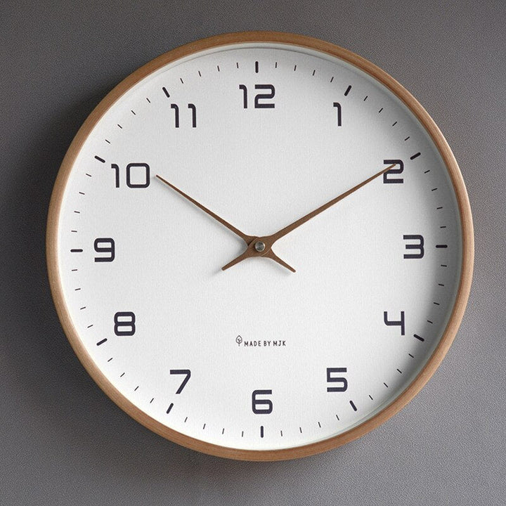 Scandinavian Simplicity | Wooden Wall Clock | Stylish &amp; Silent Time Display