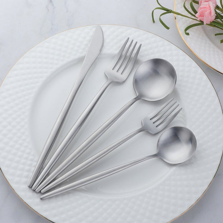 Spain Cutlery Set | Luxury 16- or 20-Piece Stainless Steel Set – Modern &amp; Elegant Design