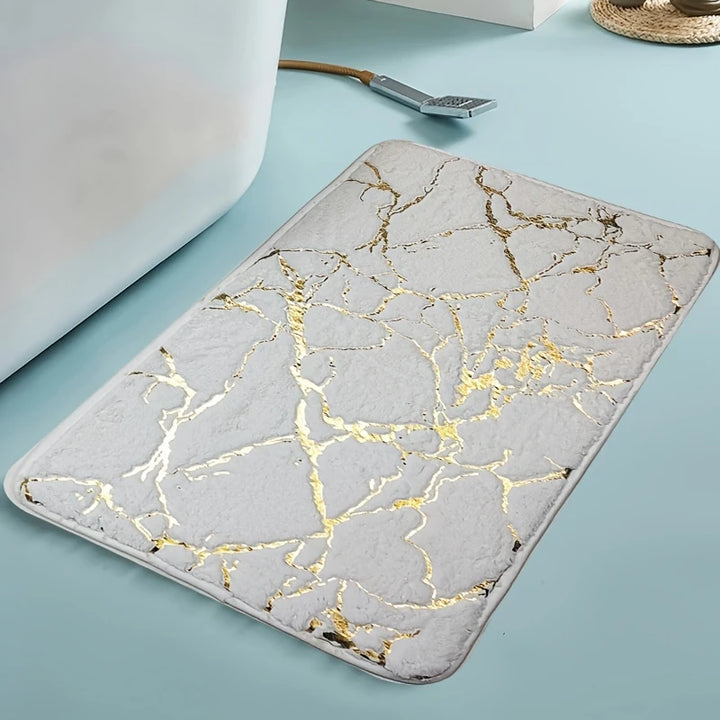 Marble Bath Mat | Non-slip and Quick-drying, 60x40 cm