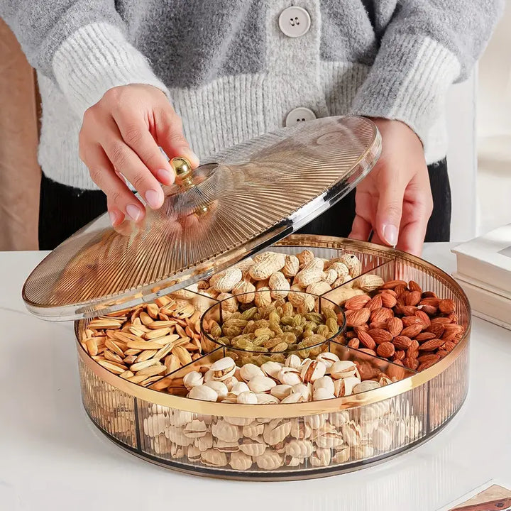 AmberLuxe | Candy Jar with Lid 28 cm – Luxury Snack Organizer