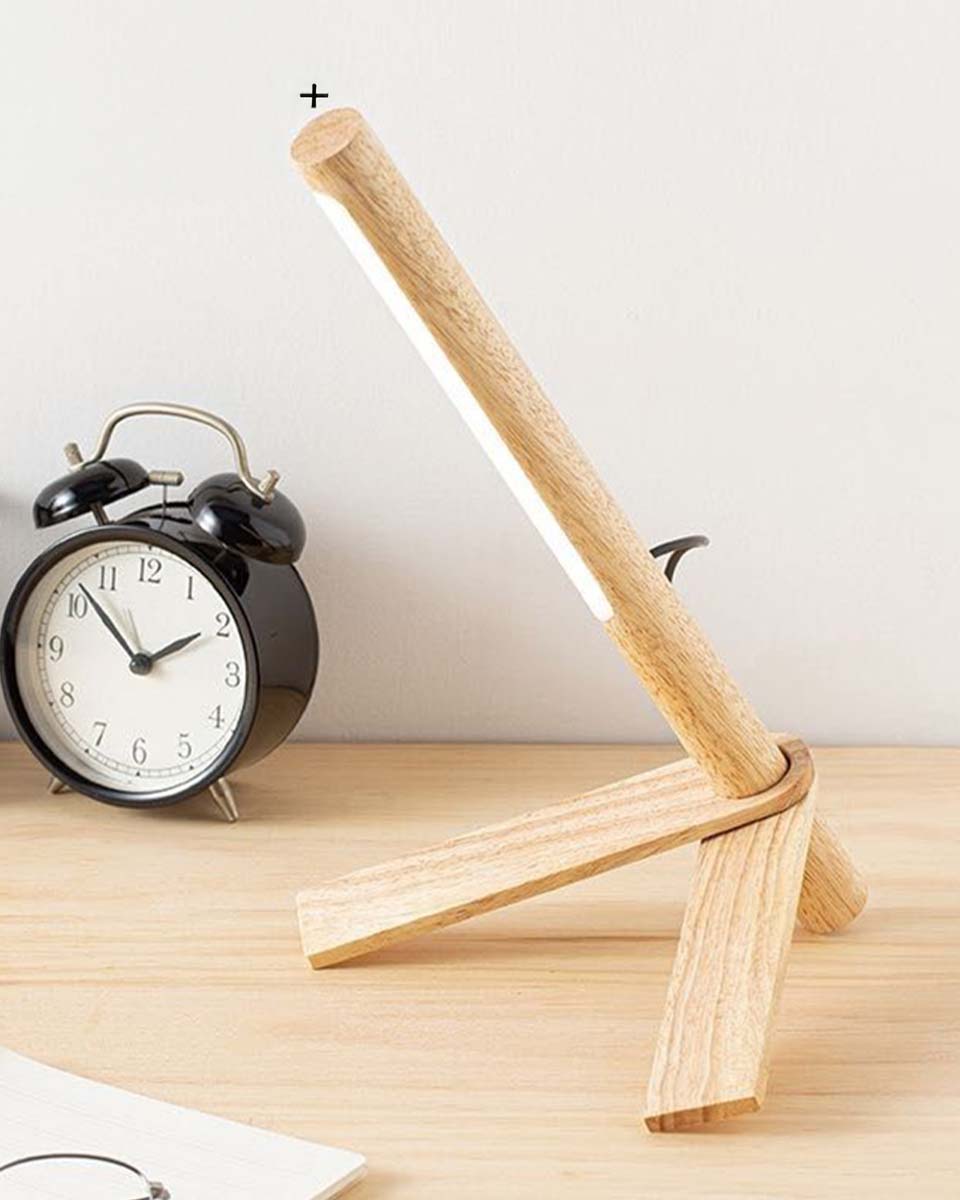 Gepetto Wooden Table Lamp | Dimmable Lamp with 3 Light Settings &amp; Natural Design