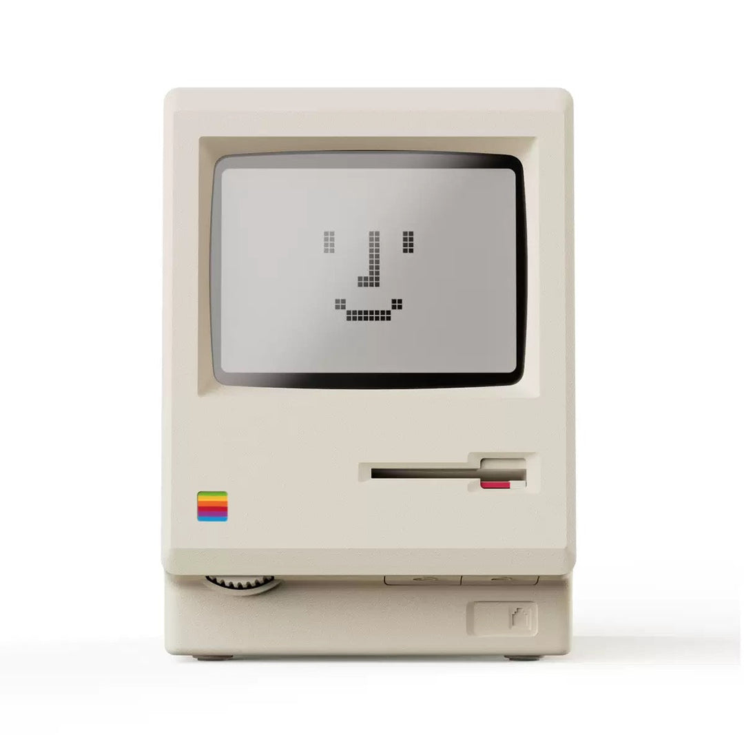 Retro Macintosh Alarm Clock | Vintage Mac-Style Digital Table Clock &amp; Decorative Desktop Ornament