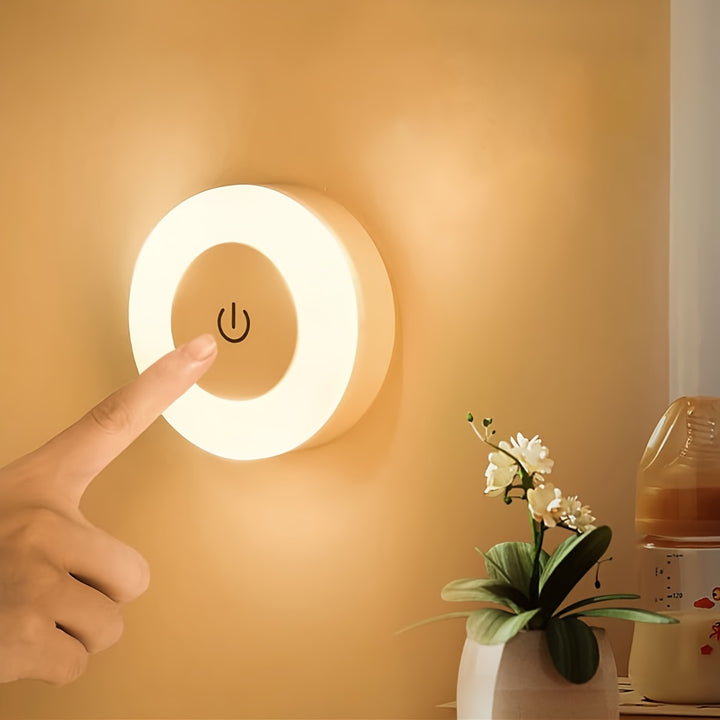 LED Night Light with Touch Sensor &amp; Magnetic Base | Rechargeable via USB
