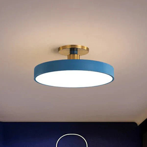 Round Flush Mount | Modern Scandinavian Style LED Wall Lamp – Acrylic Design &amp; Soft Lighting
