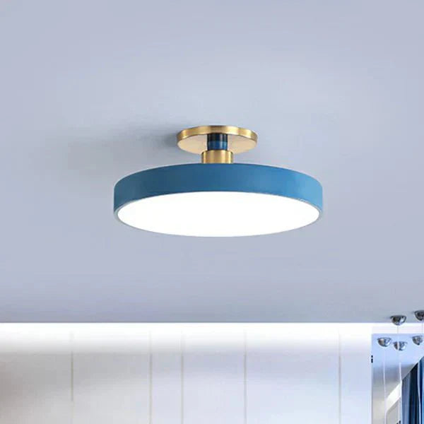 Round Flush Mount | Modern Scandinavian Style LED Wall Lamp – Acrylic Design &amp; Soft Lighting