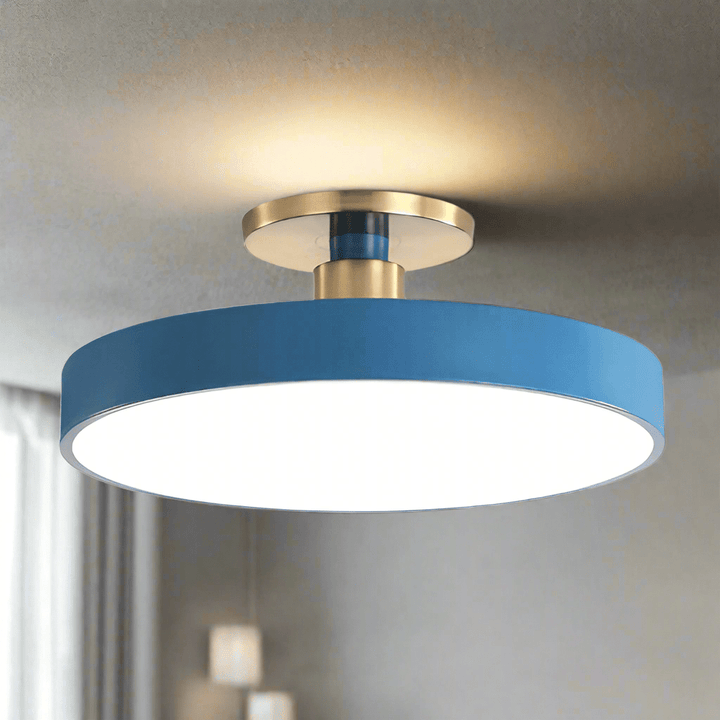 Round Flush Mount | Modern Scandinavian Style LED Wall Lamp – Acrylic Design &amp; Soft Lighting