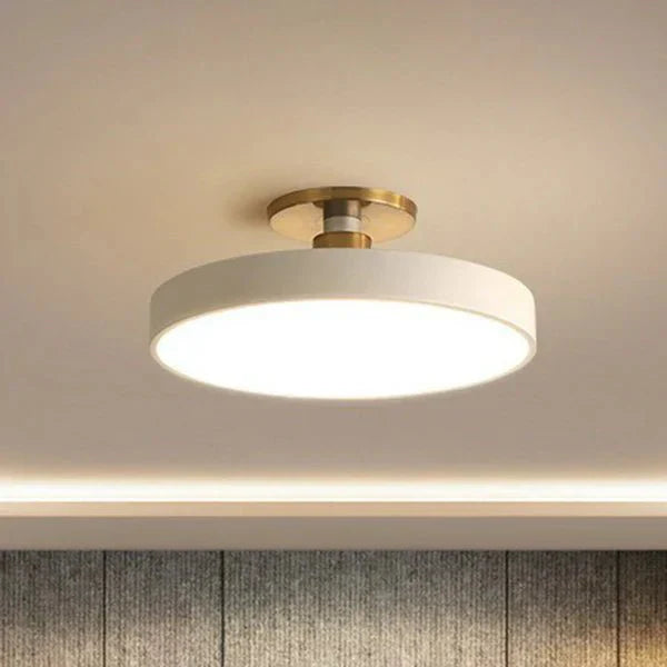 Round Flush Mount | Modern Scandinavian Style LED Wall Lamp – Acrylic Design &amp; Soft Lighting