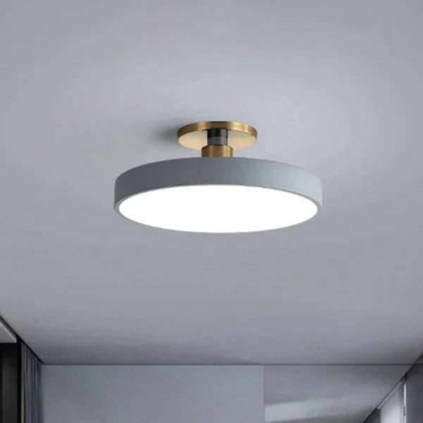 Round Flush Mount | Modern Scandinavian Style LED Wall Lamp – Acrylic Design &amp; Soft Lighting