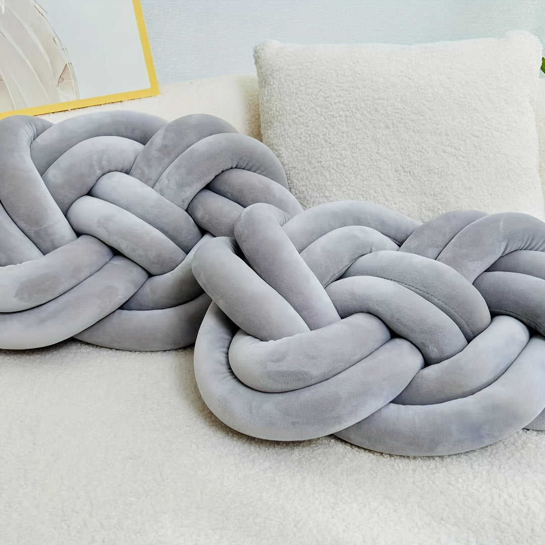 Set of 2 Knot Cushions | Soft, Luxurious Knot Cushions for Sofa &amp; Bed