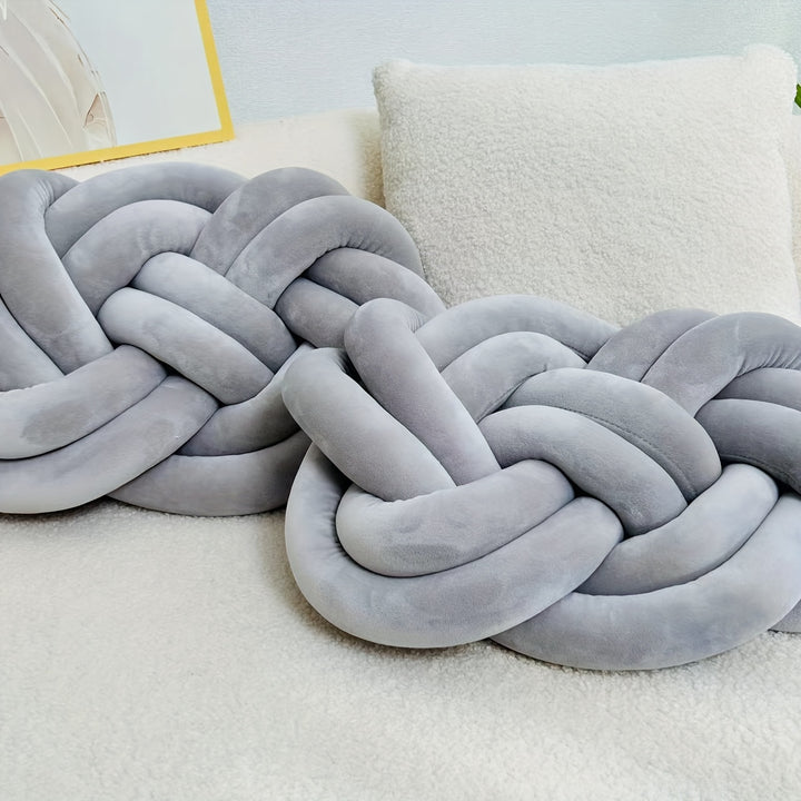 Set of 2 Knot Cushions | Soft, Luxurious Knot Cushions for Sofa &amp; Bed
