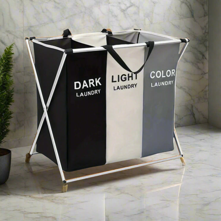 Folding Laundry Basket | Large Waterproof Laundry Basket – Sturdy &amp; Portable