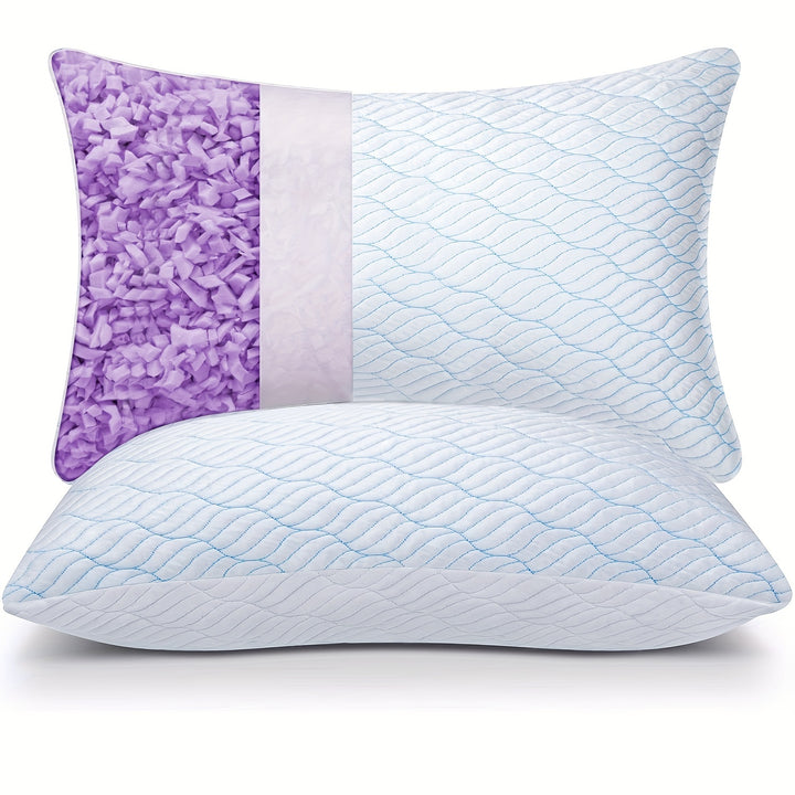DREAMSLEEP Memory Foam Pillow | Adjustable Filling &amp; Bamboo Cover