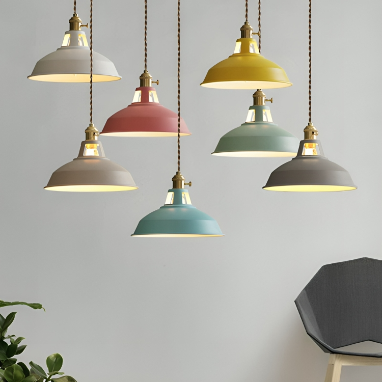 Industrial Retro Pendant Lamp | Metal 1-Light Lamp | For Living Room, Kitchen &amp; Restaurant