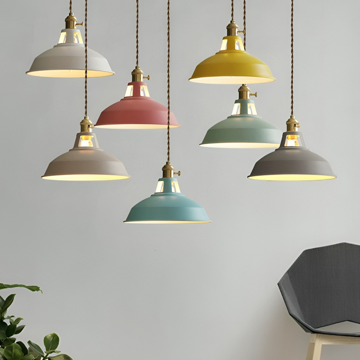 Industrial Retro Pendant Lamp | Metal 1-Light Lamp | For Living Room, Kitchen &amp; Restaurant