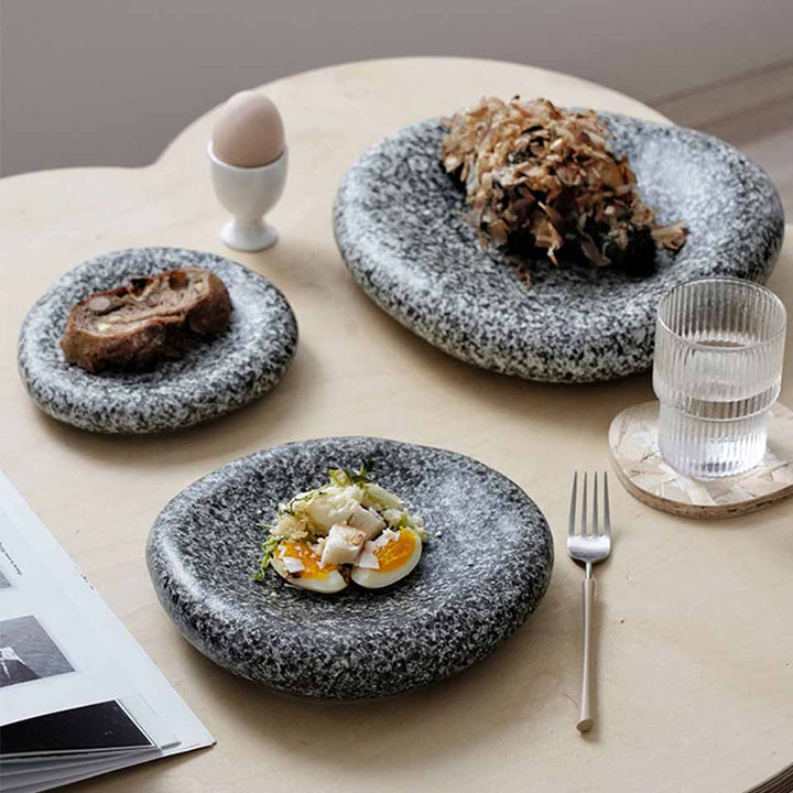 Jumeira Collection | Ceramic Stone Design Plate – Luxury Tableware with a Natural Look