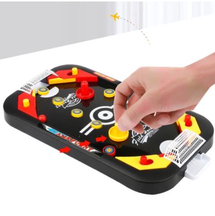 Mini Table Hockey Game™ | Air Hockey &amp; Soccer Game in One