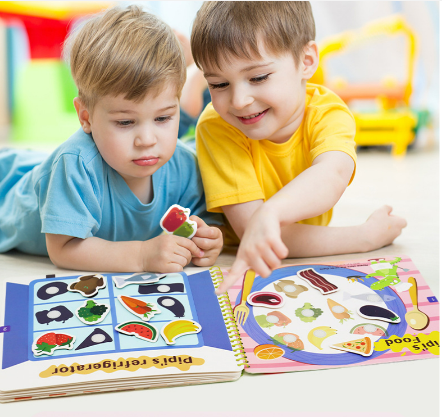 BusyBook™ Educational Toddler Book | Play &amp; Learn Book for Motor Skills, Logic &amp; Recognition