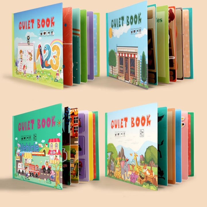 BusyBook™ Educational Toddler Book | Play &amp; Learn Book for Motor Skills, Logic &amp; Recognition