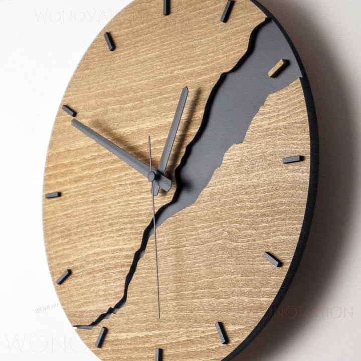 Holzuhr Luxus | Zeitlose Wanduhr aus Hochwertigem Holz | Elegantes & Stilvolles Design