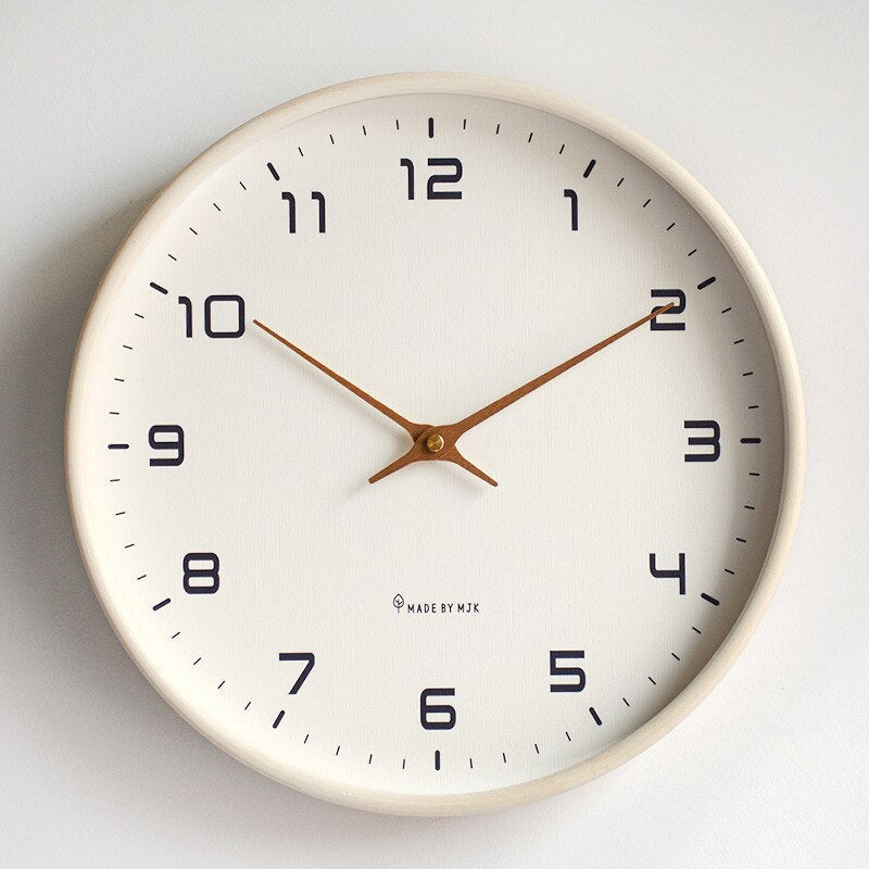 Scandinavian Simplicity | Wooden Wall Clock | Stylish &amp; Silent Time Display