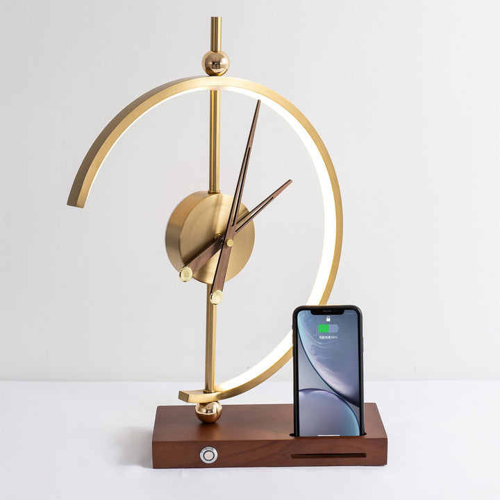 LumoCharge | Minimalist LED Table Lamp with Wireless Charging, Touch Dimming &amp; Luxurious Design