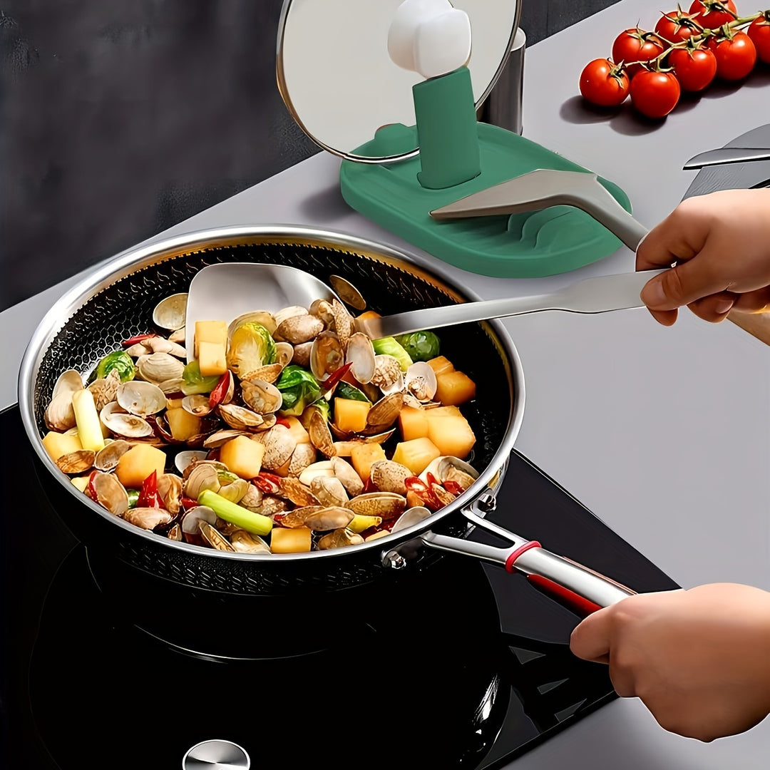 Kitchen Organizer | Lid &amp; Spoon Holder with Non-Slip Base