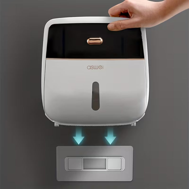 CleanRoll™ | Waterdichte Toiletrolhouder met Opbergvak