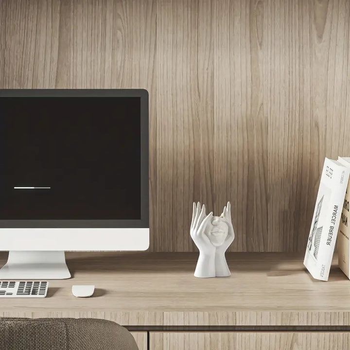 Ceramic Abstract Vase | Modern Design with Face