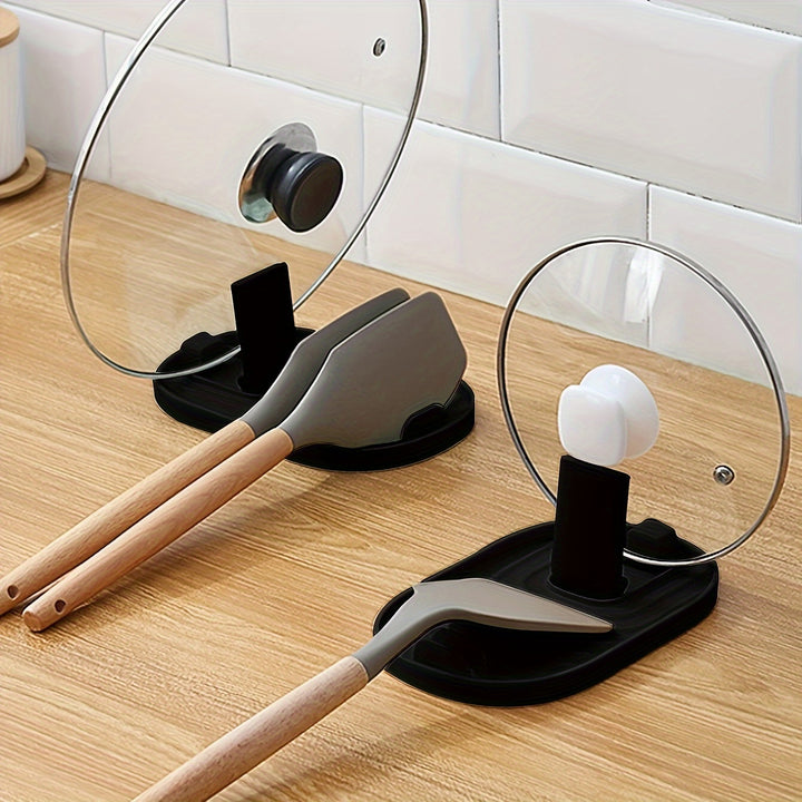 Kitchen Organizer | Lid &amp; Spoon Holder with Non-Slip Base