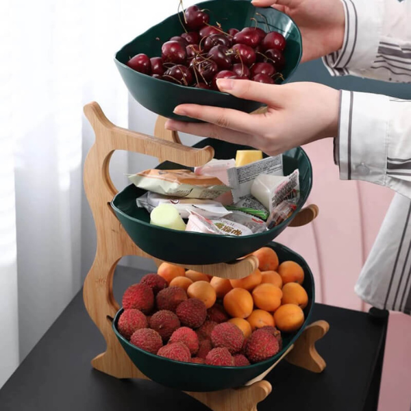 FruitWave | Luxury 3-Tier Fruit Bowl
