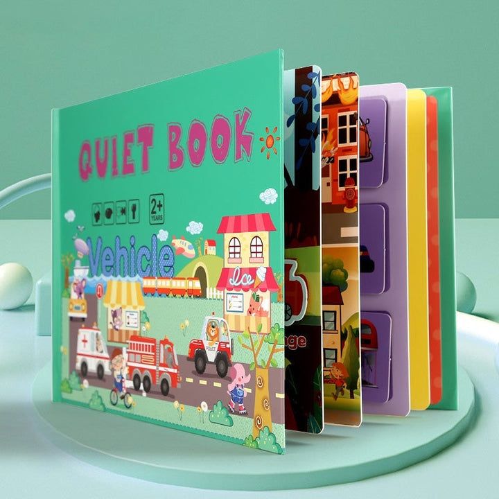 BusyBook™ Educational Toddler Book | Play &amp; Learn Book for Motor Skills, Logic &amp; Recognition