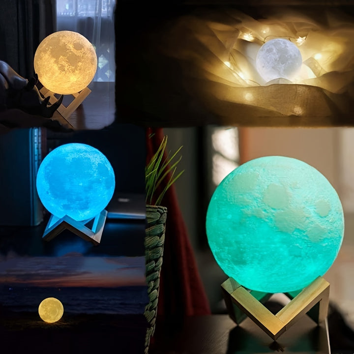 Moon Lamp Bedroom | Atmospheric night light with 128 colors
