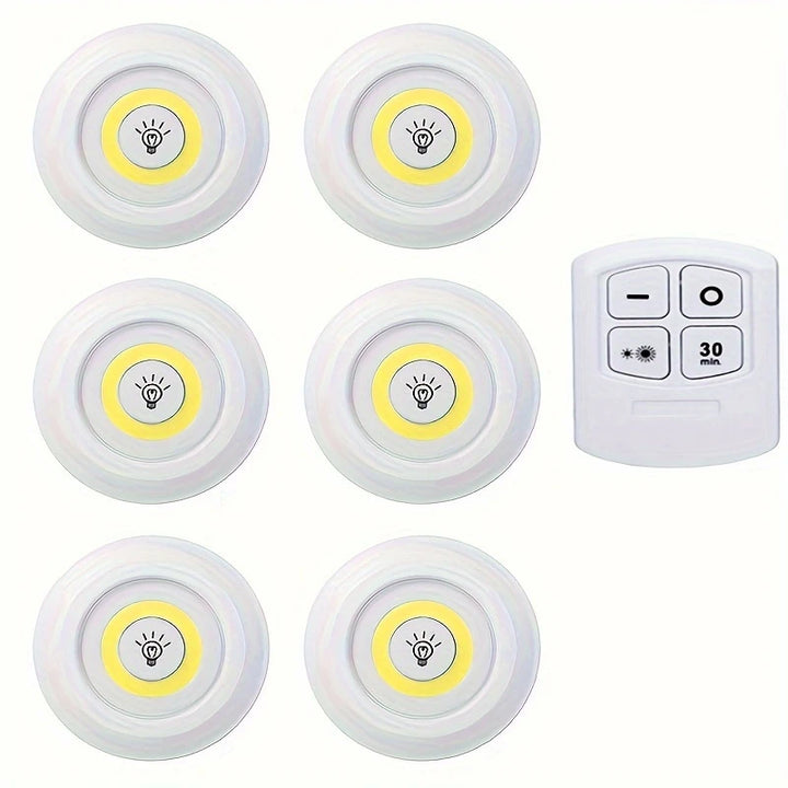 Wireless LED Cabinet Lighting | 3 or 6 Pieces with Remote Control