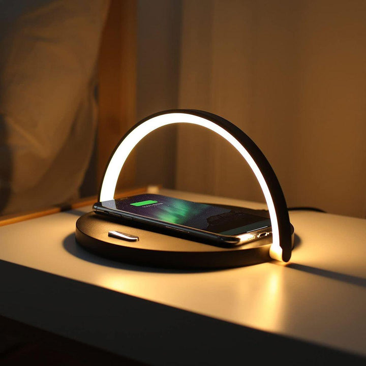 Powerlight | 3-in-1 Wireless Charger, Phone Holder &amp; Table Lamp